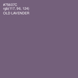 #75607C - Old Lavender Color Image
